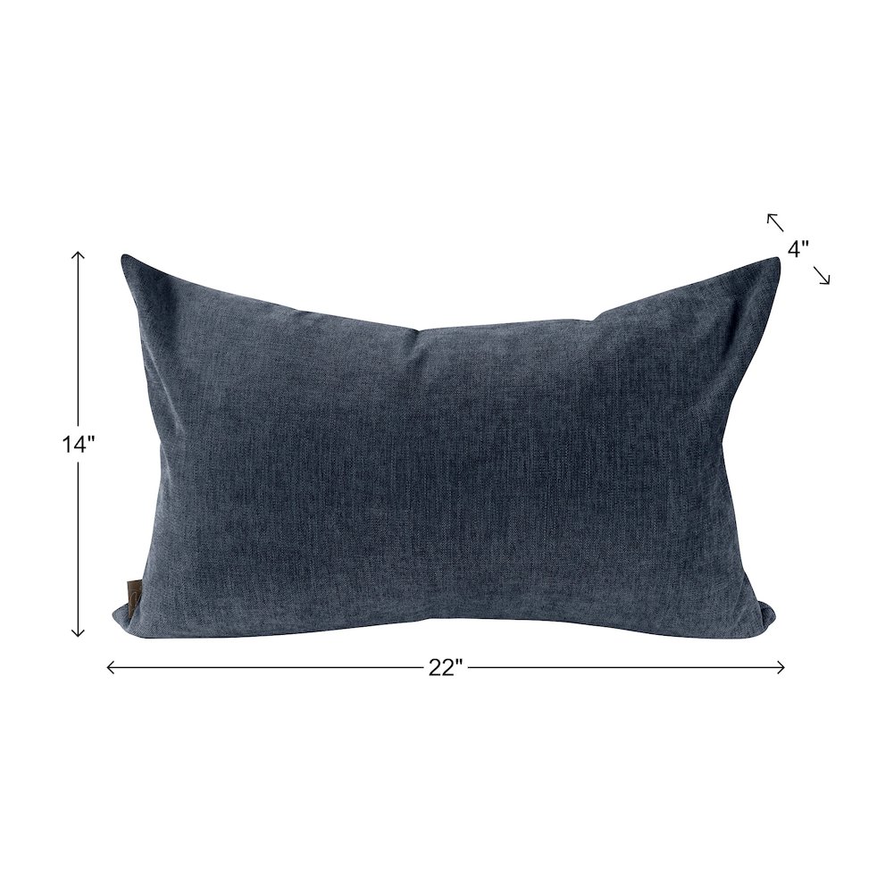 Komodo Navy Down Filled 14x22 Pillow. Picture 8