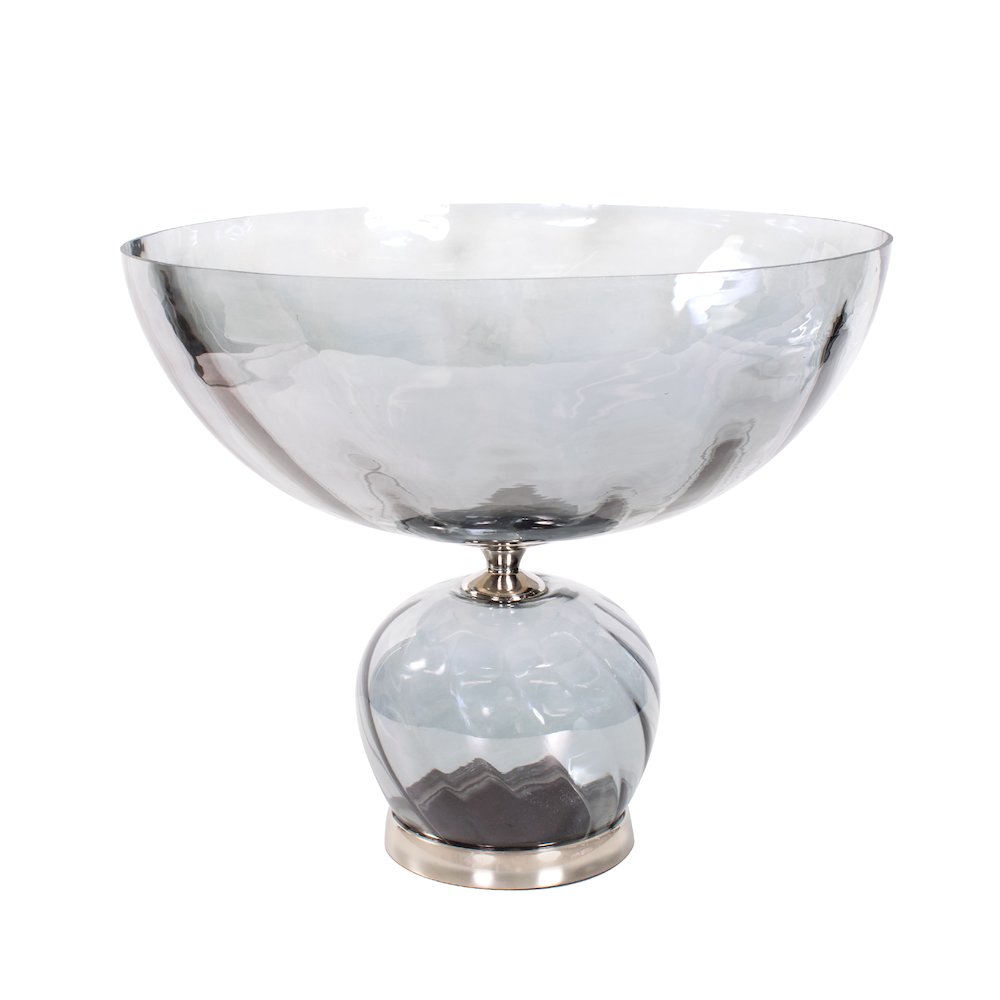 Ayers Smoked Glass Bowl. Picture 1