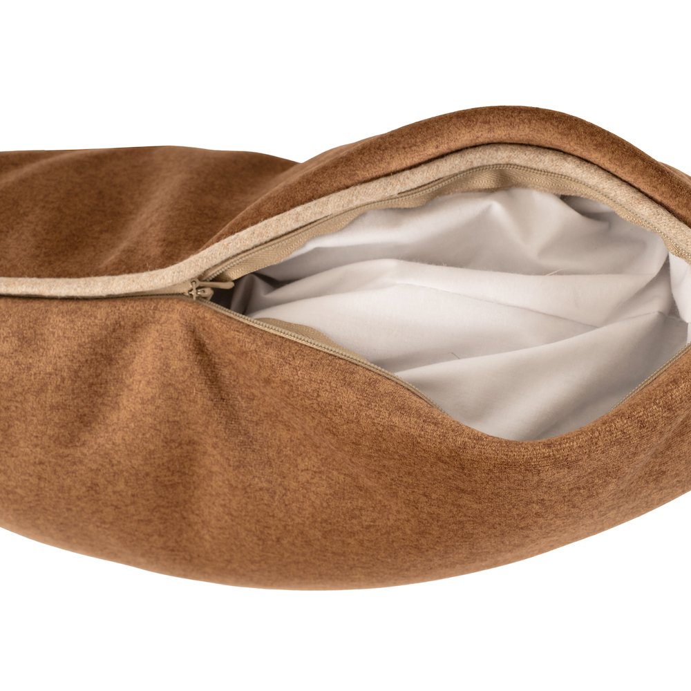 Qiviut Brown 20x20 Poly Filled Pillow. Picture 4