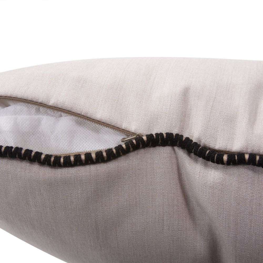 20 x 20 Outdoor Pillow with Dec Cord- Seascape Sand- Poly Insert. Picture 7