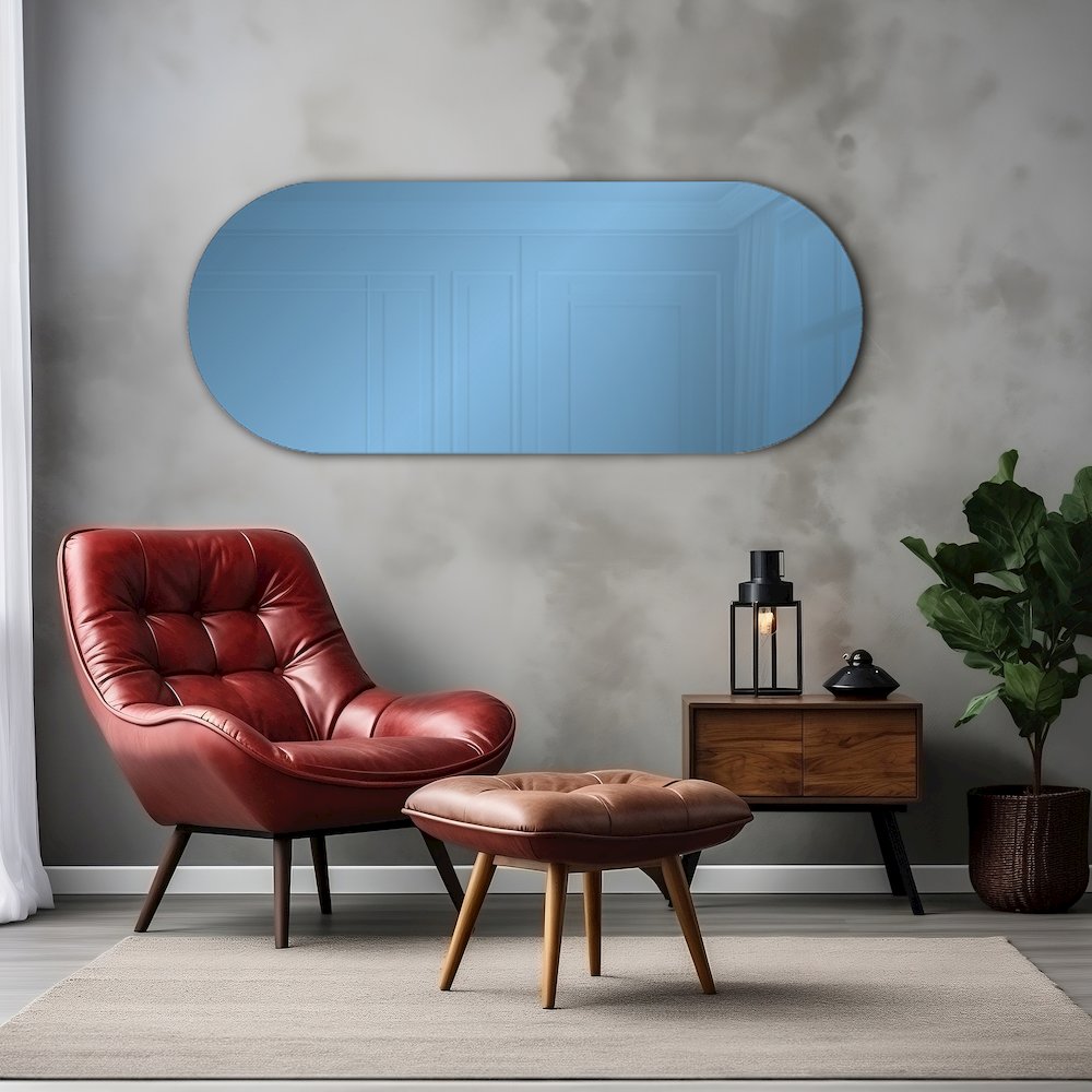 Balducci Oval Sapphire Blue Mirror Short. Picture 9