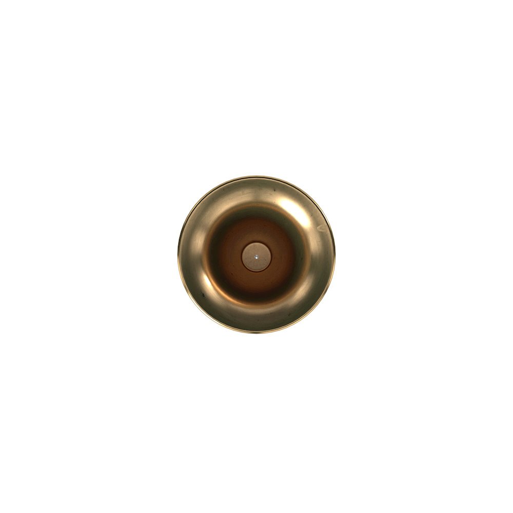 Howard Elliott Oversized Flared Gold Aluminum Vase, Small. Picture 2