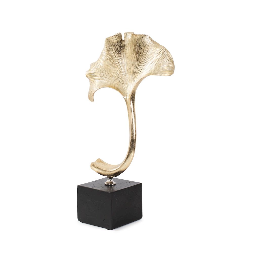 Gifu Golden Ginkgo Leaf Sculpture- Short. Picture 3