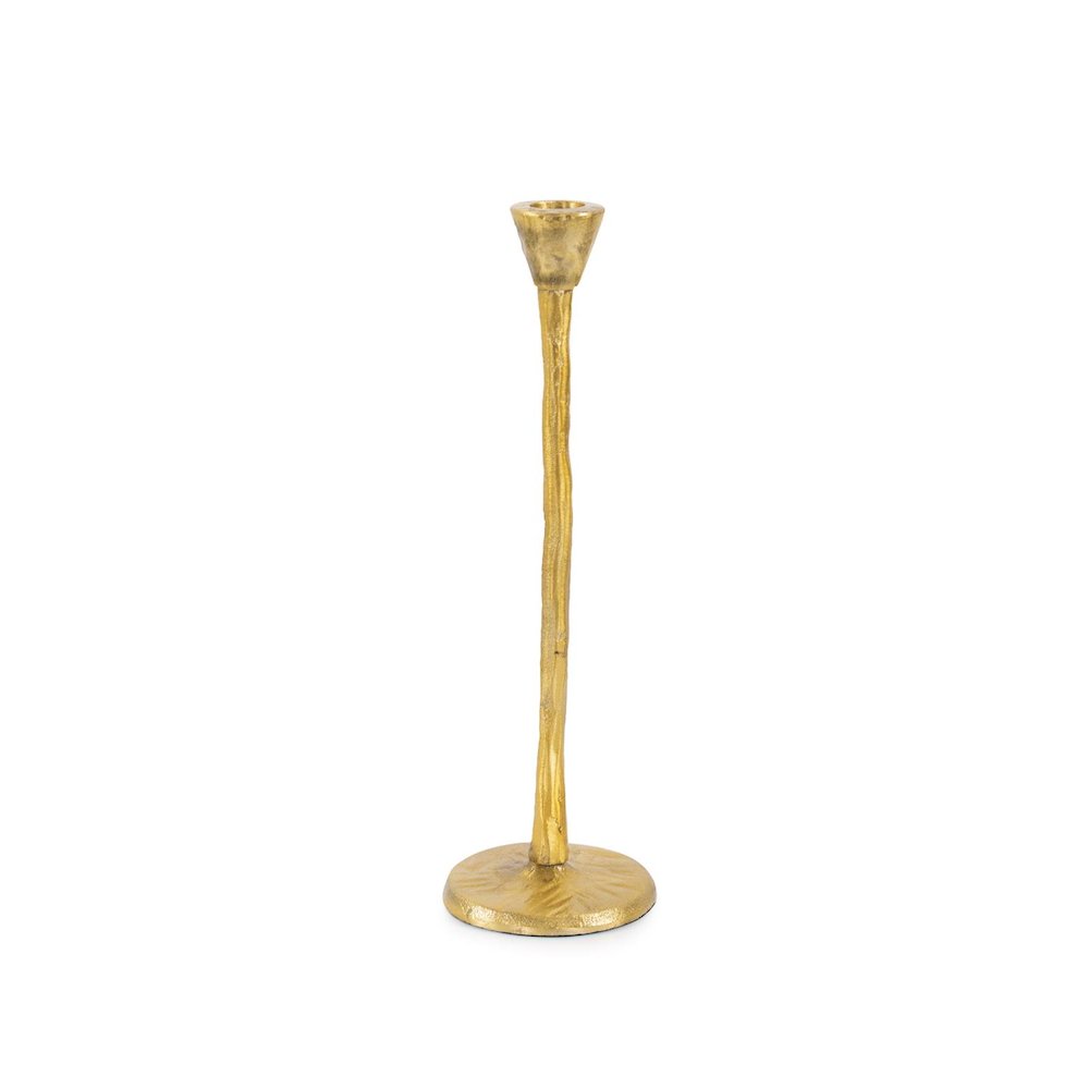 Beiner Tall Candle Holder In Antique Brass. Picture 2