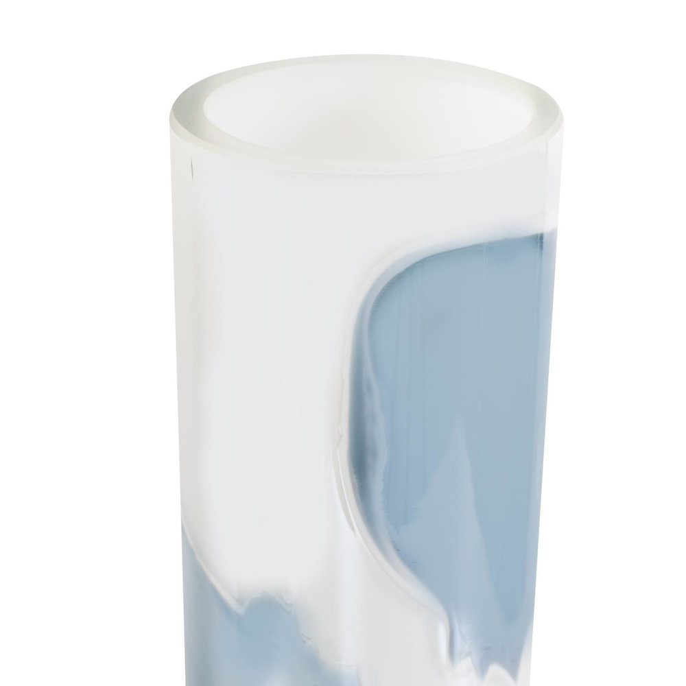 Glacier Bay Layered Cylindrical Glass Bottle- Short. Picture 4