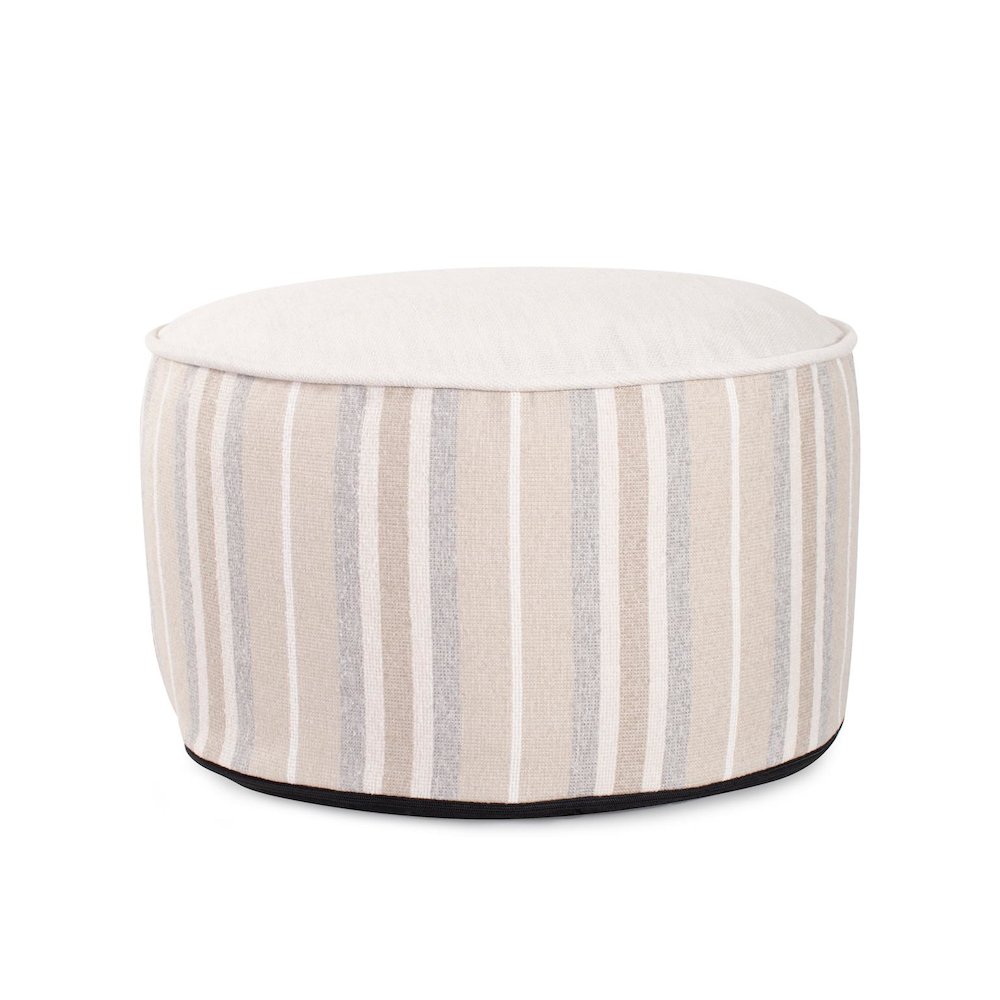 Short Indoor/Outdoor Pouf Dune Sand. Picture 1