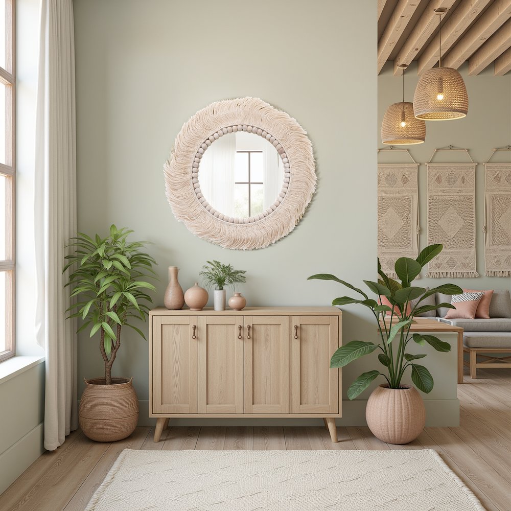 Fringe Round Mirror. Picture 7