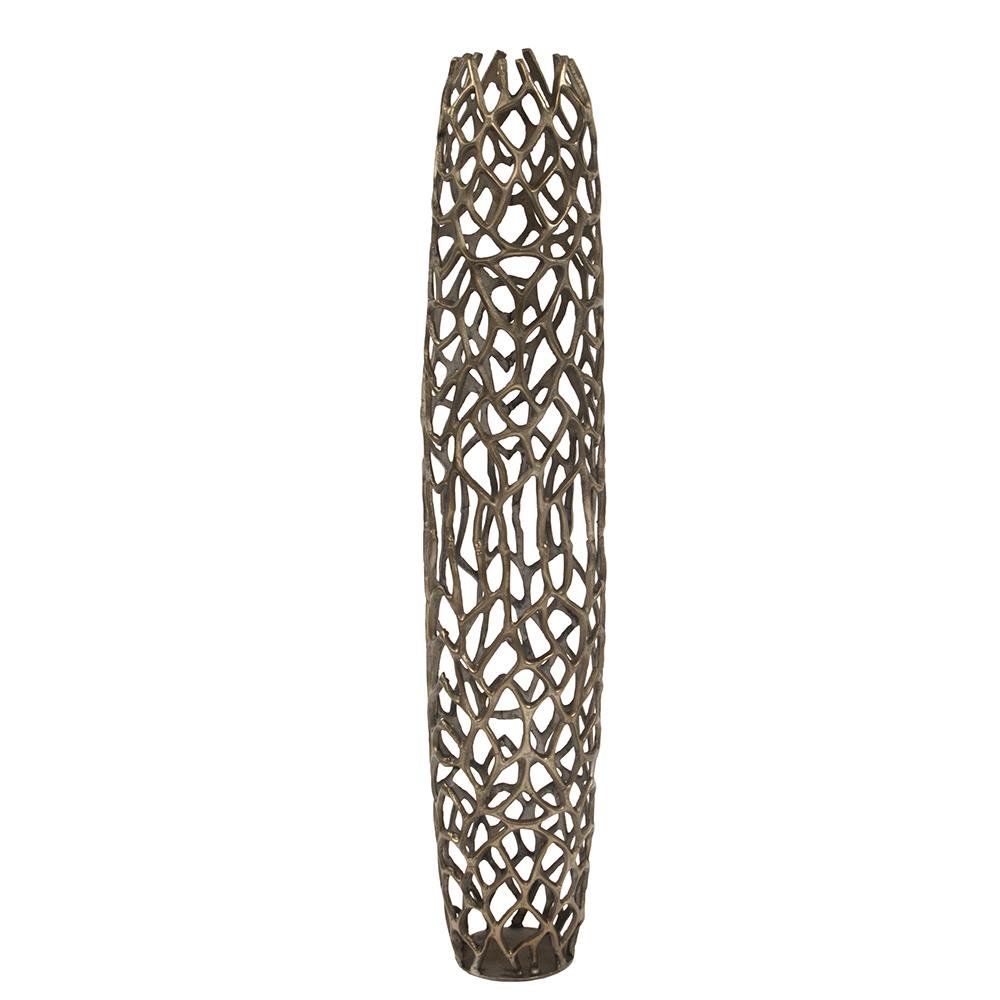 Bronze Aluminum Branch Vase- Large. Picture 1