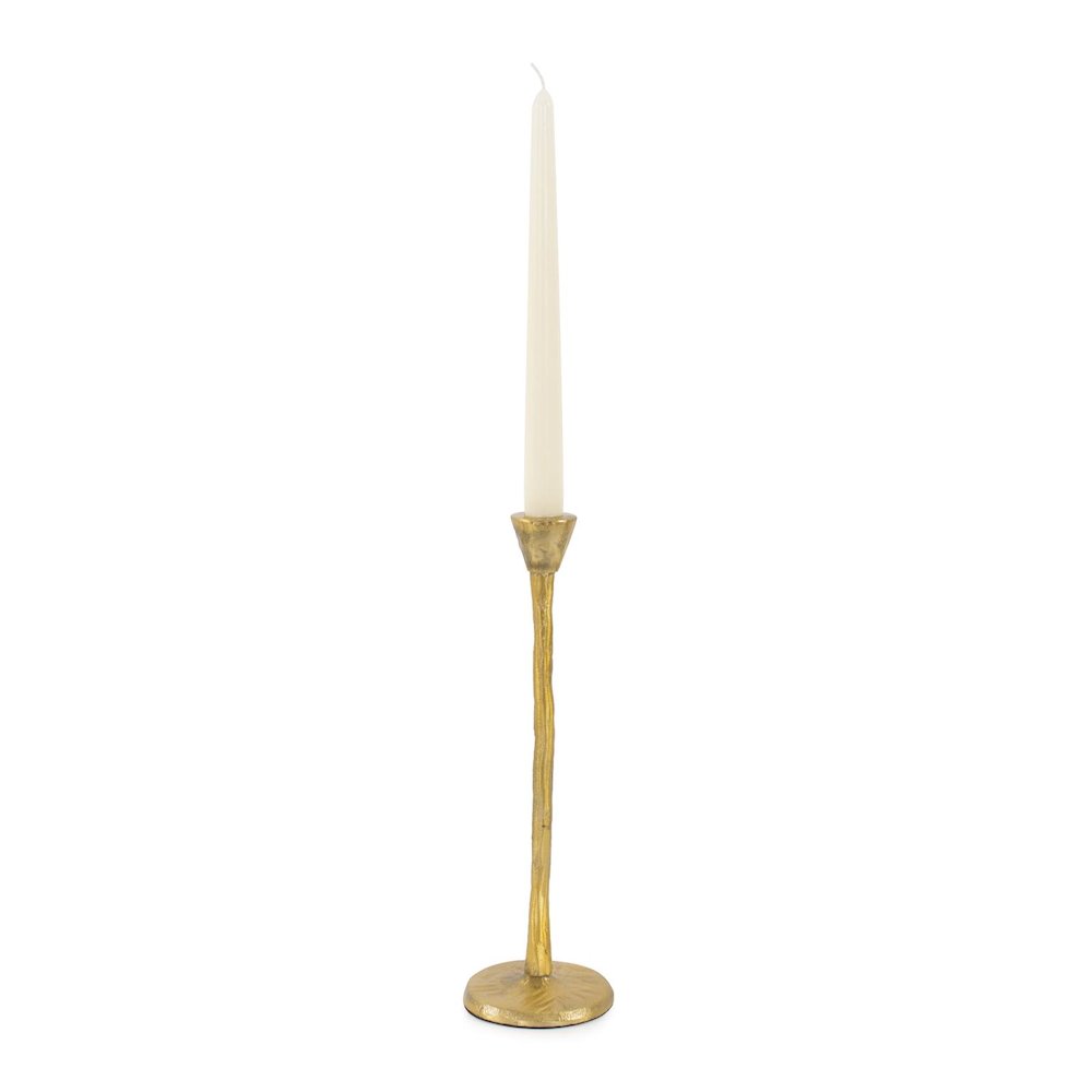 Beiner Tall Candle Holder In Antique Brass. Picture 1