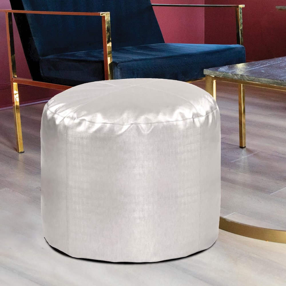 Tall Pouf Luxe Mercury. Picture 2