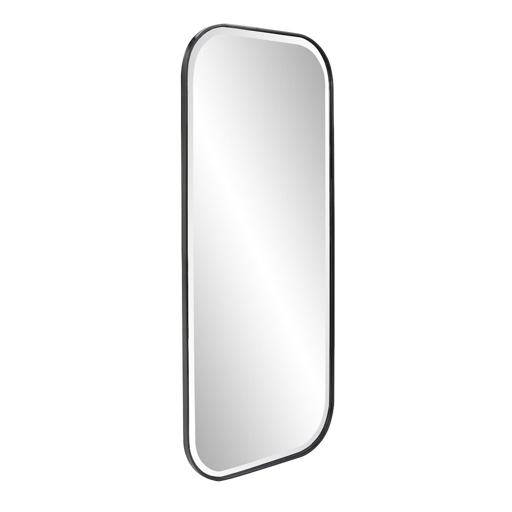 Matte Black Metal Dressing Mirror. Picture 2