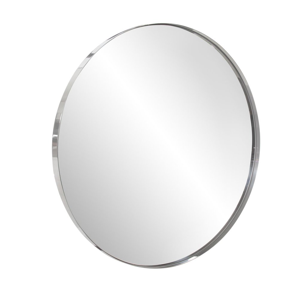 Stainless Steel Round Mirror. Picture 2