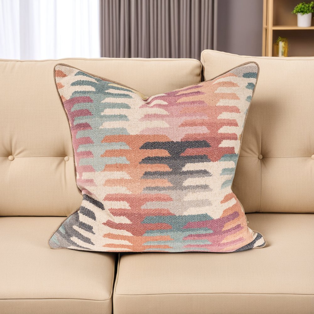 Navajo Multi 20x20 Poly Filled Pillow. Picture 8