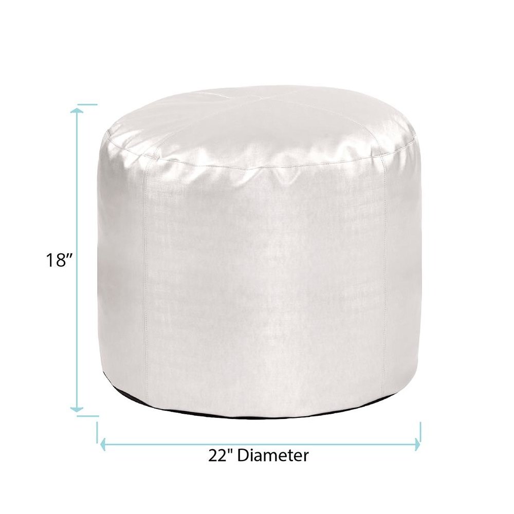 Tall Pouf Luxe Mercury. Picture 6