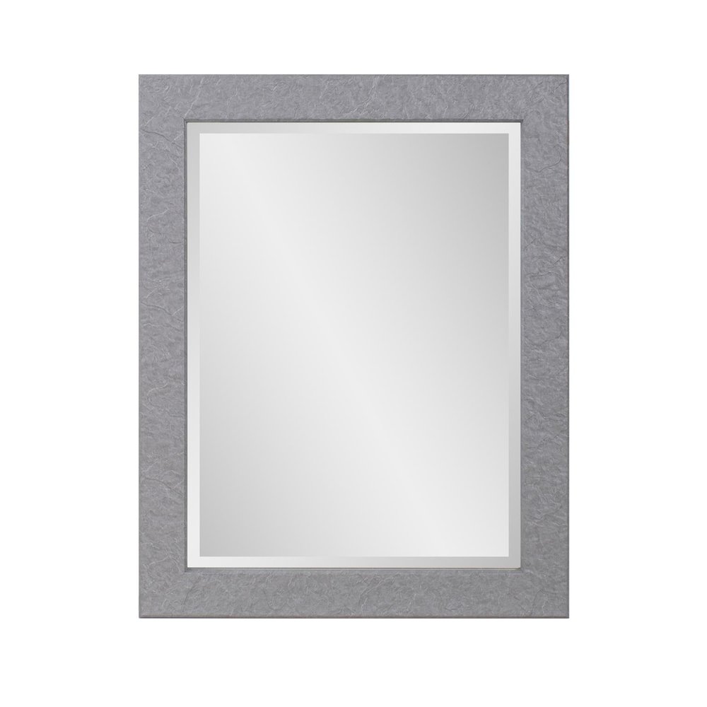 Stucco Vanity Mirror - Gray. Picture 1