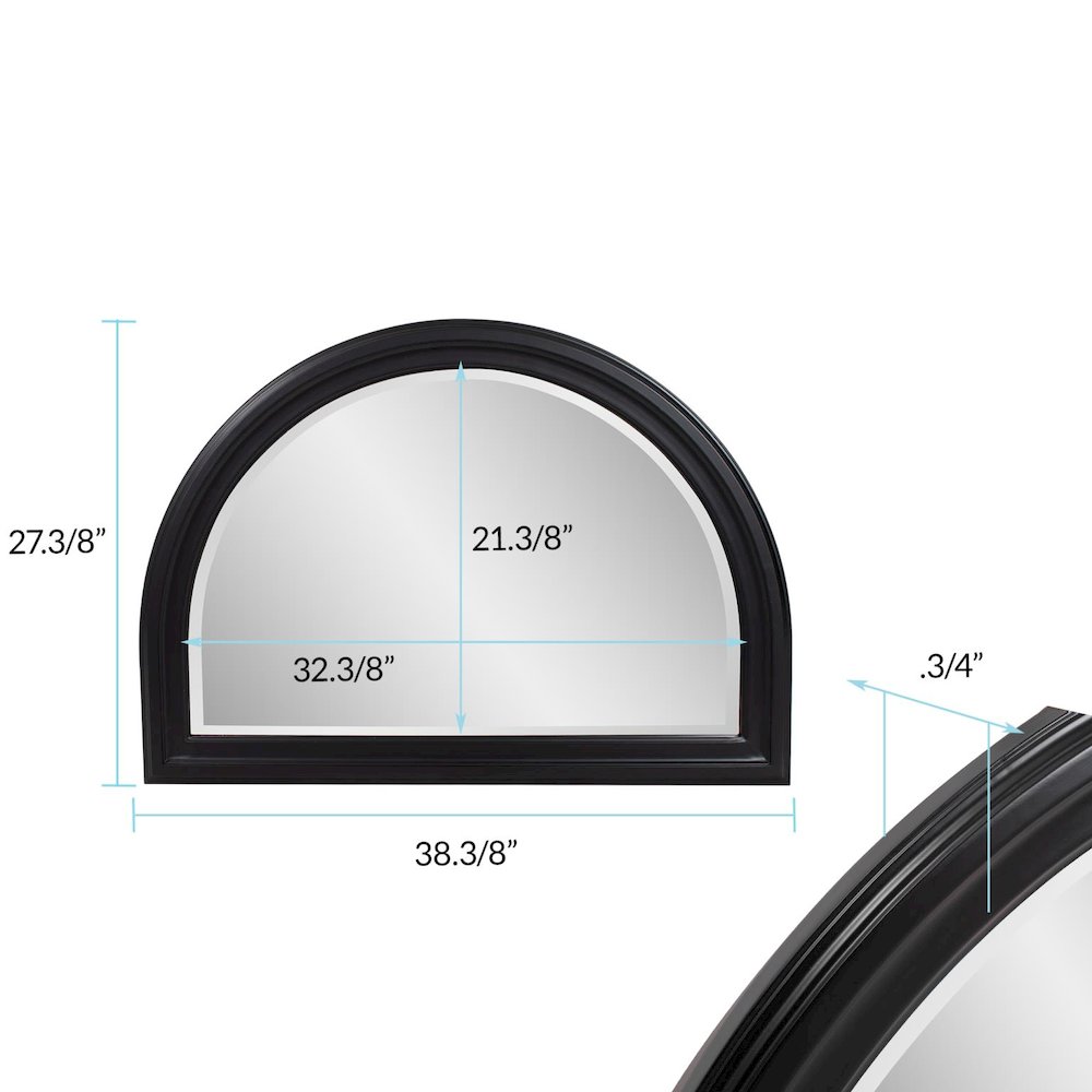 George Arched Mirror Black. Picture 7