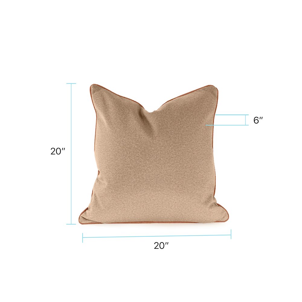 Qiviut Camel 20x20 Poly Filled Pillow. Picture 9