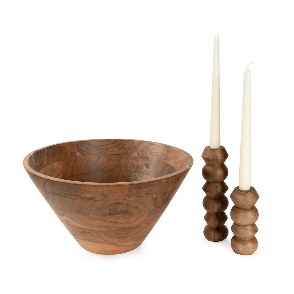 Timber Candle Holder Large. Picture 7