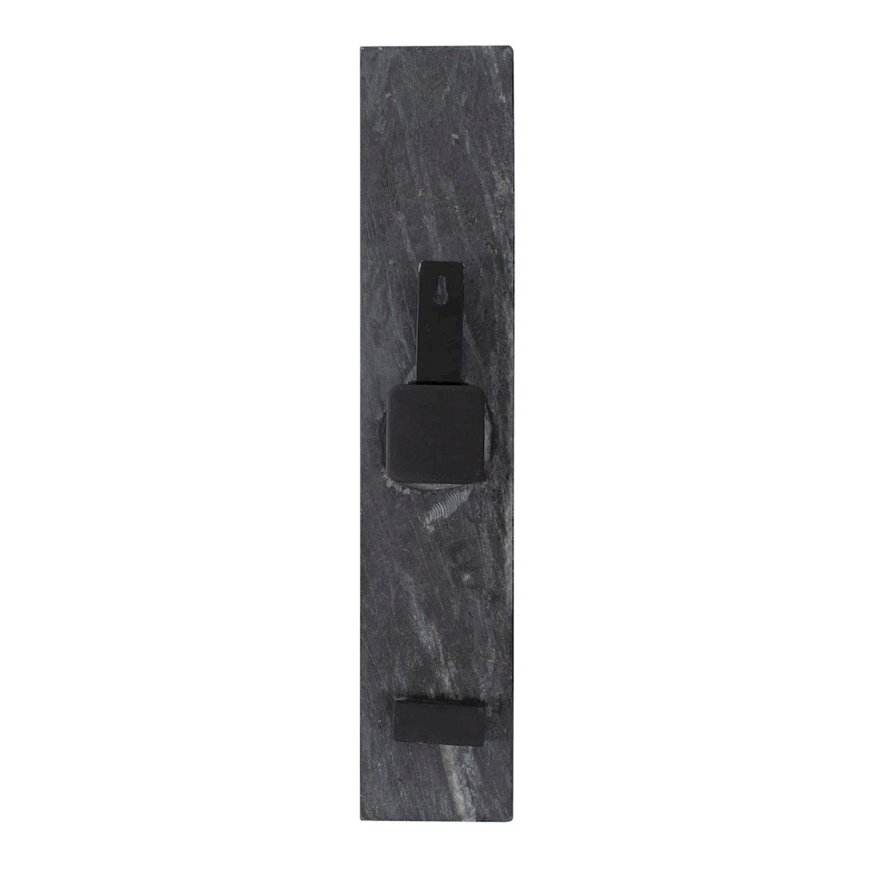 Mies Black Marble Monolith Clock. Picture 4