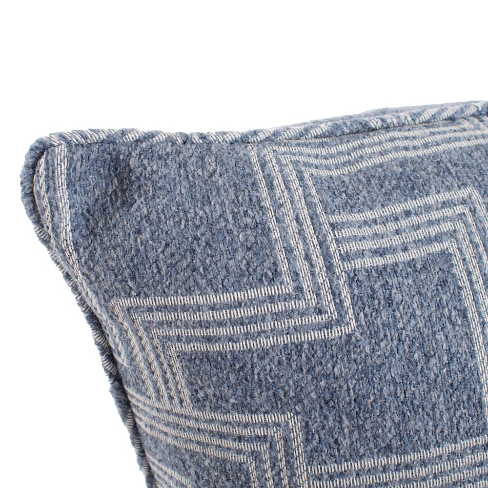 Indoor/Outdoor Pillow 24 x 24 Syros Denim. Picture 4