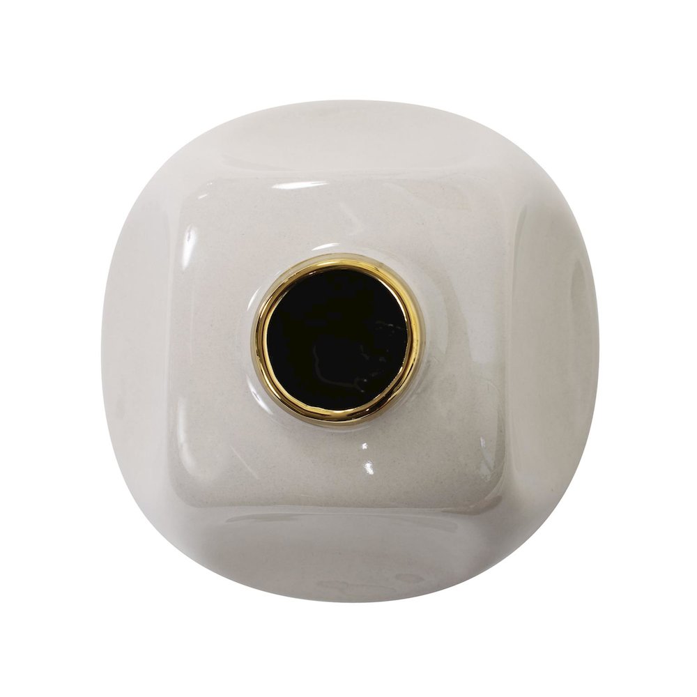 Christana Concaved Ceramic Vase- Medium. Picture 3