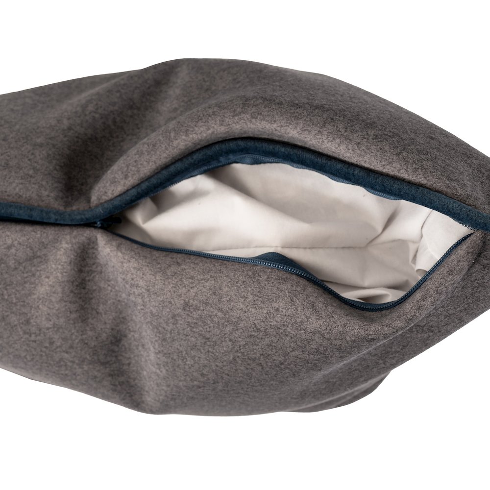 Qiviut Gray 24x24 Poly Filled Pillow. Picture 4