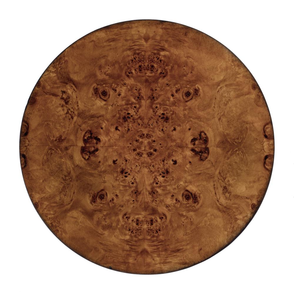 Archer 1 Drawer Burl Side Table, Light Brown. Picture 8