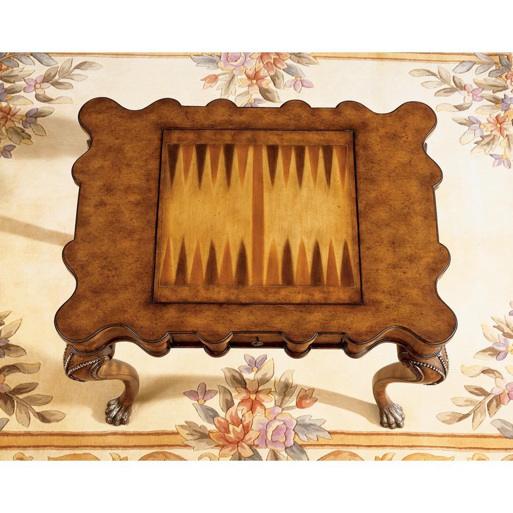 Bianchi Traditional Game Table, Medium Brown. Picture 2