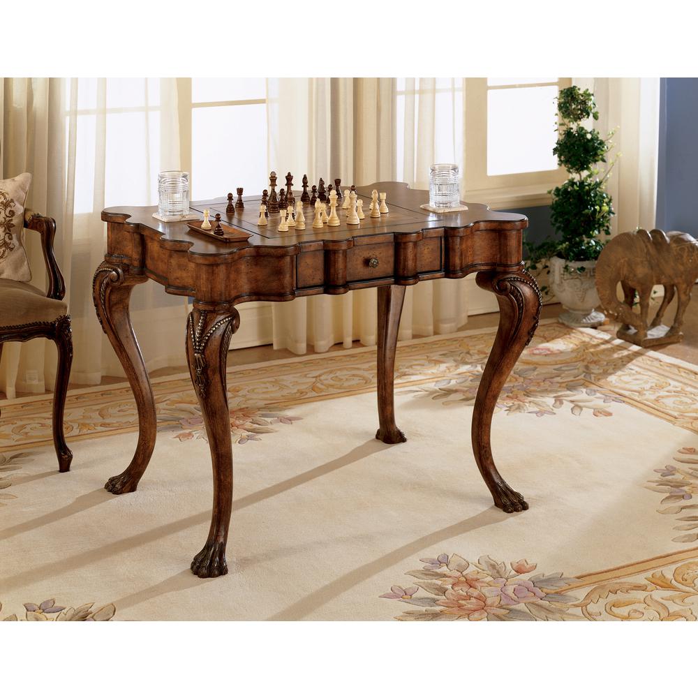Bianchi Traditional Game Table, Medium Brown. Picture 5