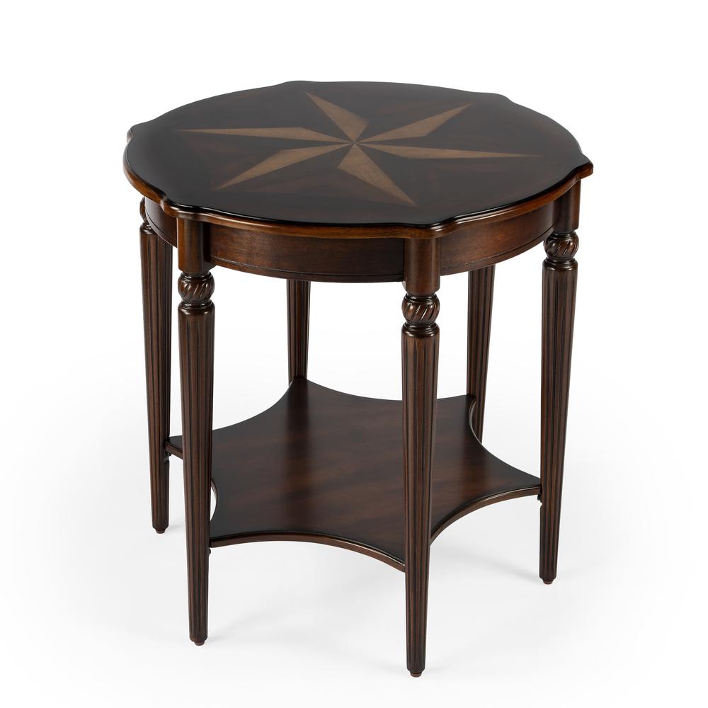 Bainbridge Side Table, Dark Brown. Picture 1