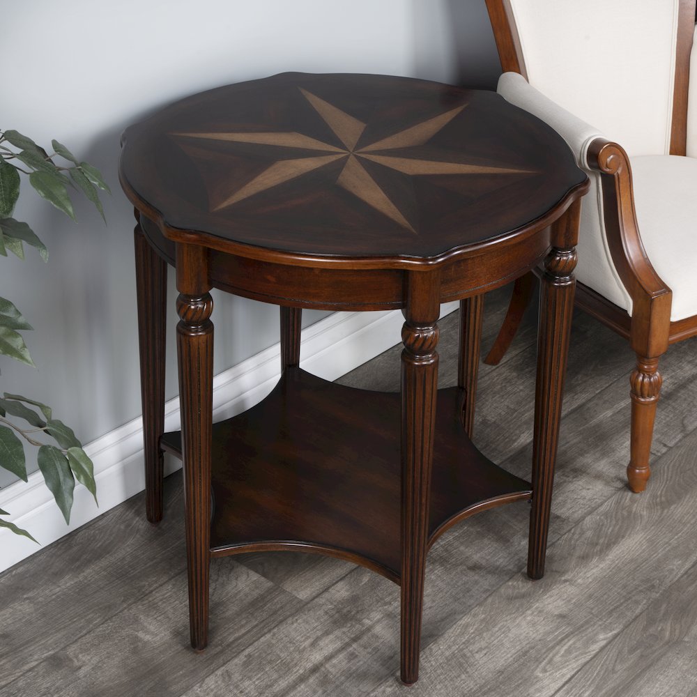 Bainbridge Side Table, Dark Brown. Picture 4