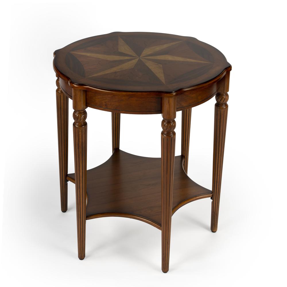 Bainbridge Side Table, Medium Brown. Picture 1