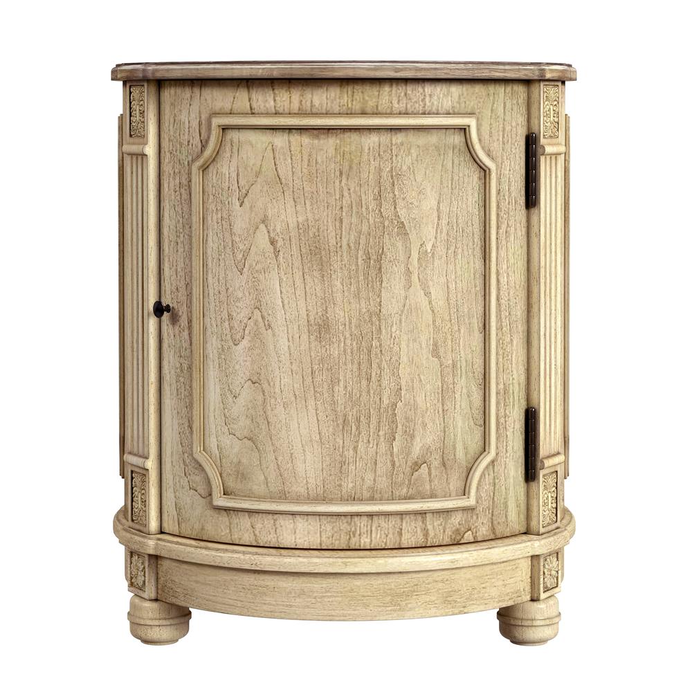 Thurmond Drum 20"W Drum Side Table, Beige. Picture 2