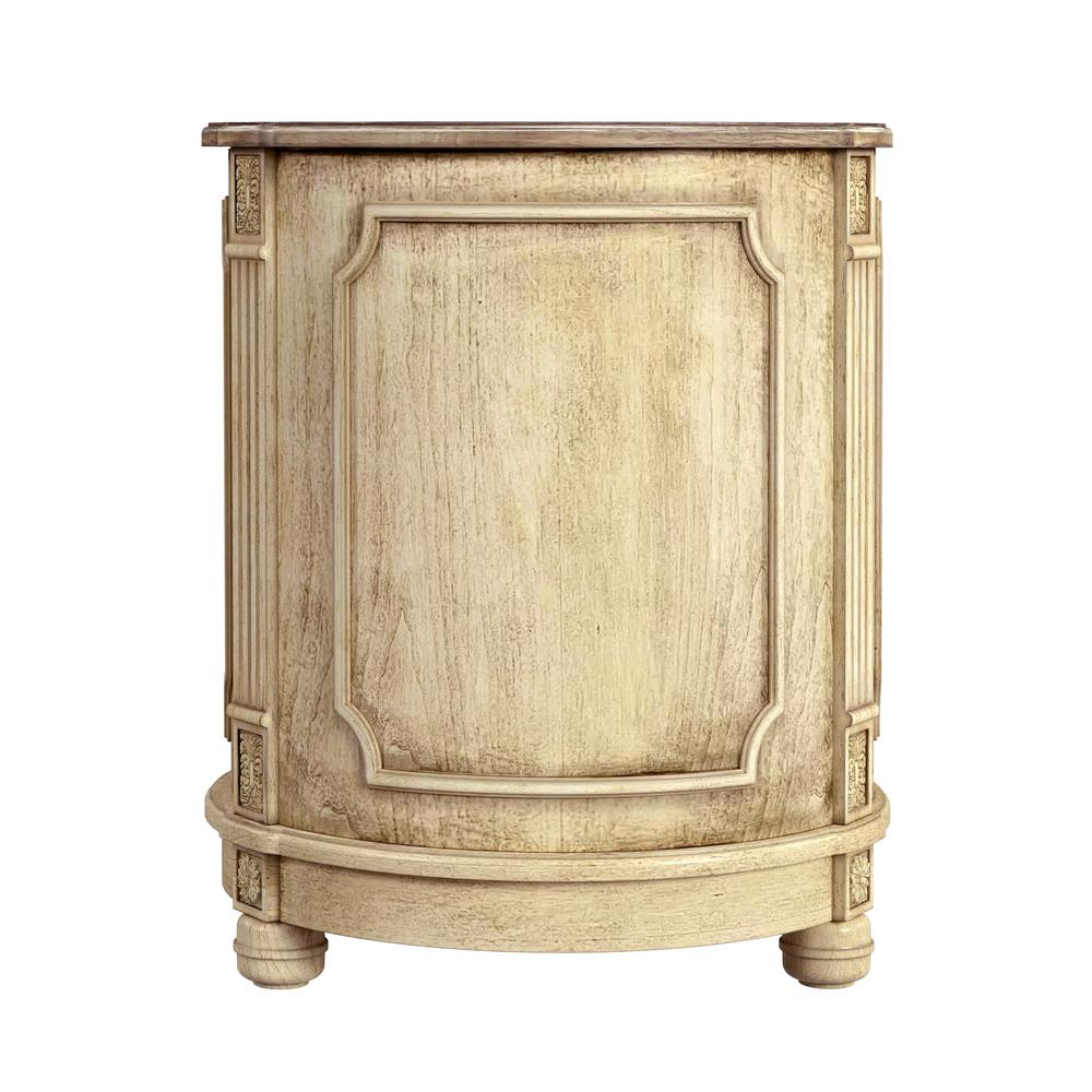 Thurmond Drum 20"W Drum Side Table, Beige. Picture 4