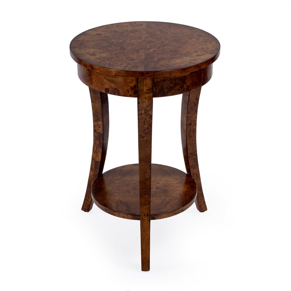 Holdin Round 18"W Side Table, Medium Brown. Picture 2