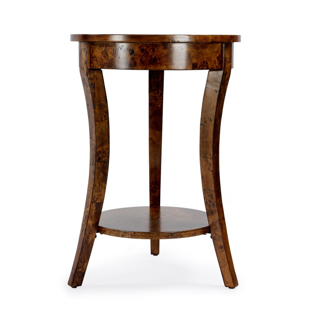 Holdin Round 18"W Side Table, Medium Brown. Picture 3