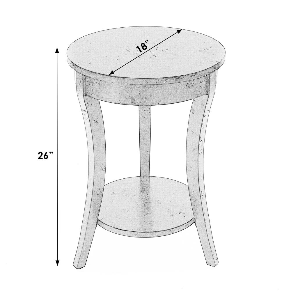 Holdin Round 18"W Side Table, Medium Brown. Picture 7