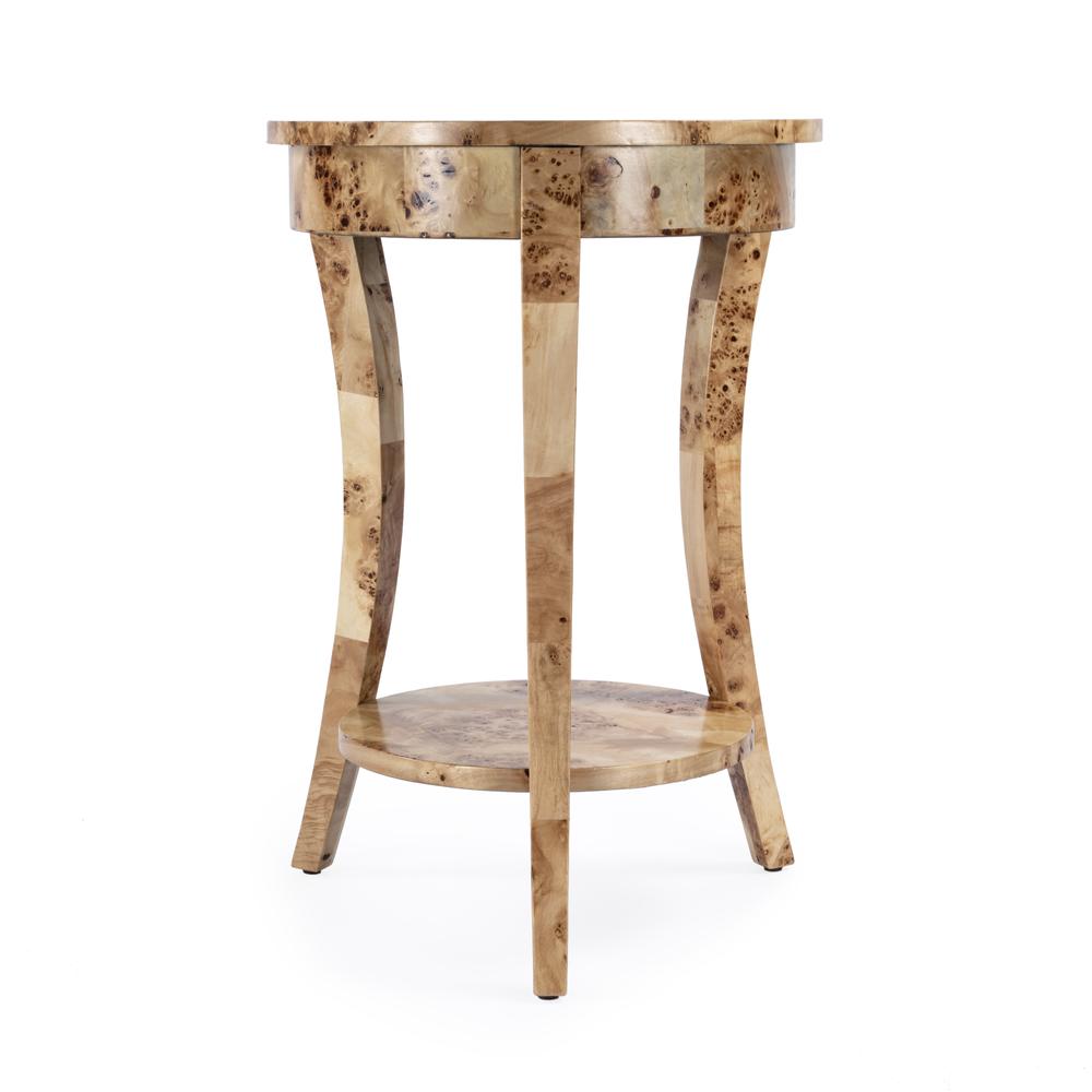 Holdin Round 18"W Side Table, Light Brown. Picture 4