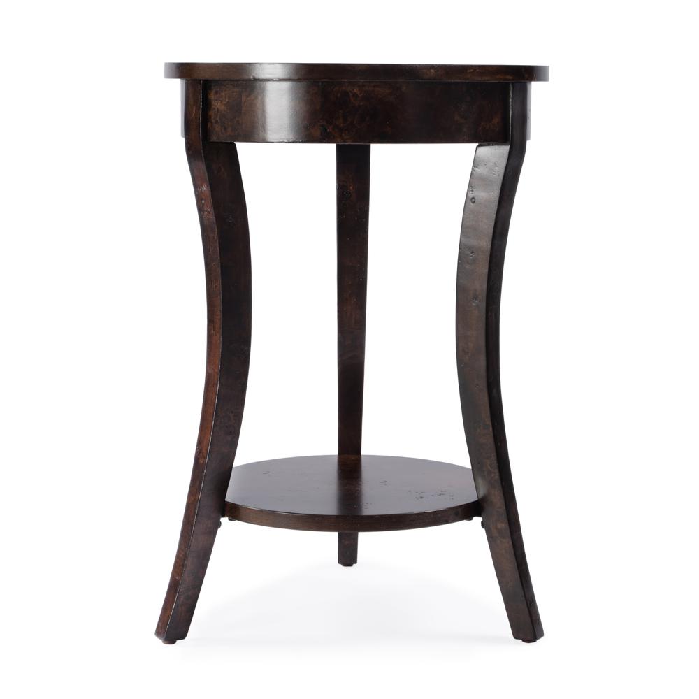 Holdin Round 18"W Side Table, Dark Brown. Picture 4