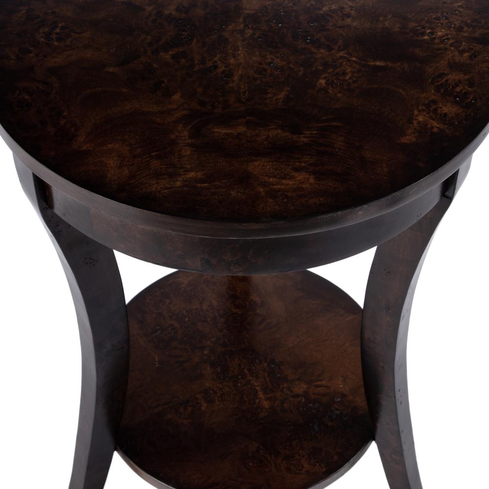 Holdin Round 18"W Side Table, Dark Brown. Picture 5
