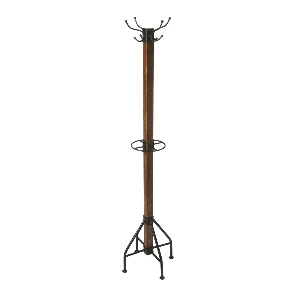 Industrial Floor Stand Coat Rack, Rustic Coat Tree for Entryway Hallway. Picture 6