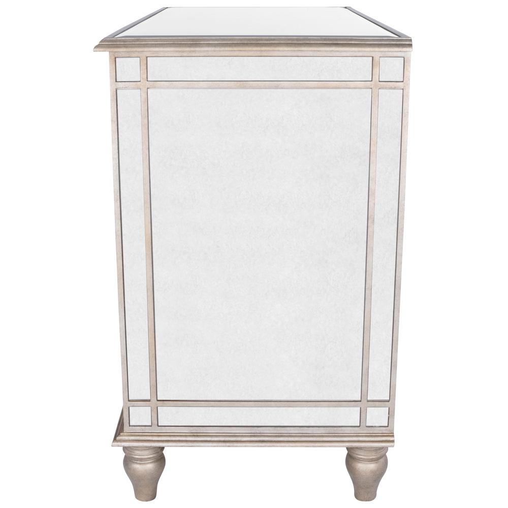 Laflin Mirrored Console Chest, Silver. Picture 5