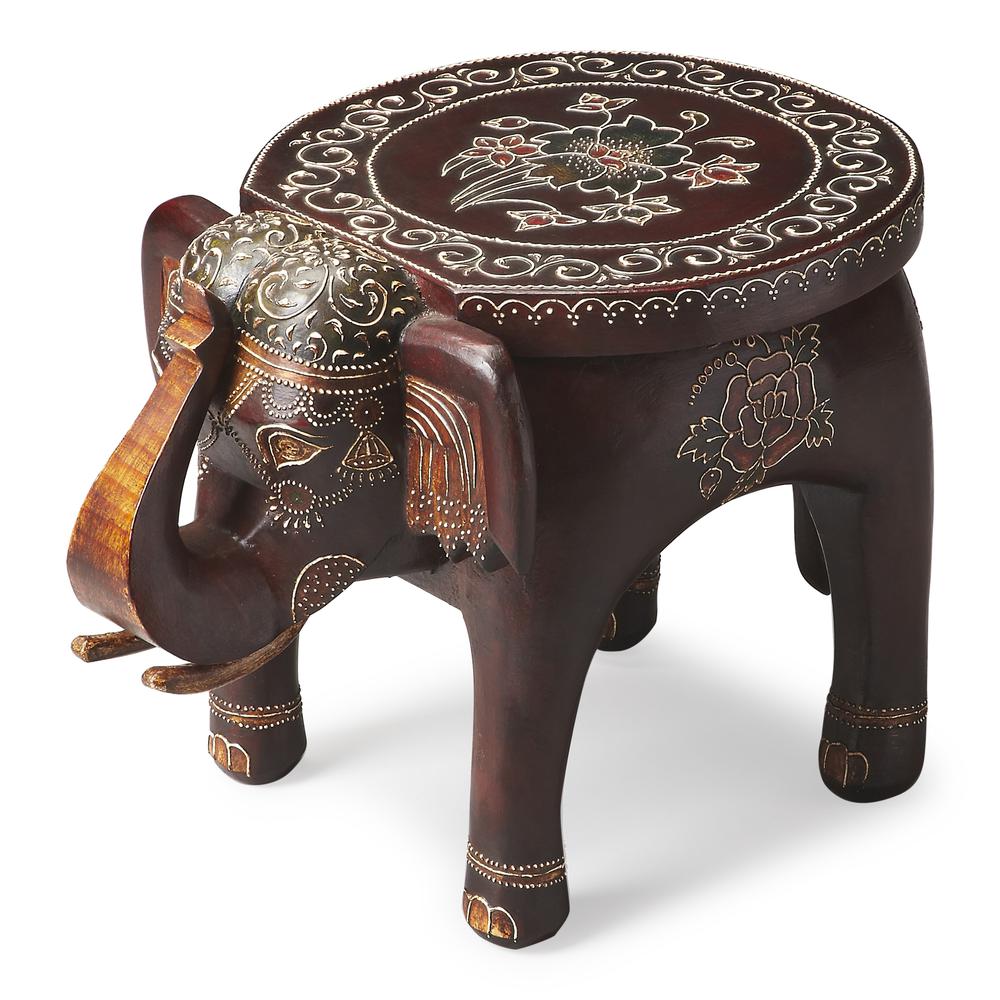Botswana Hand Painted Side Table, Assorted. Picture 1