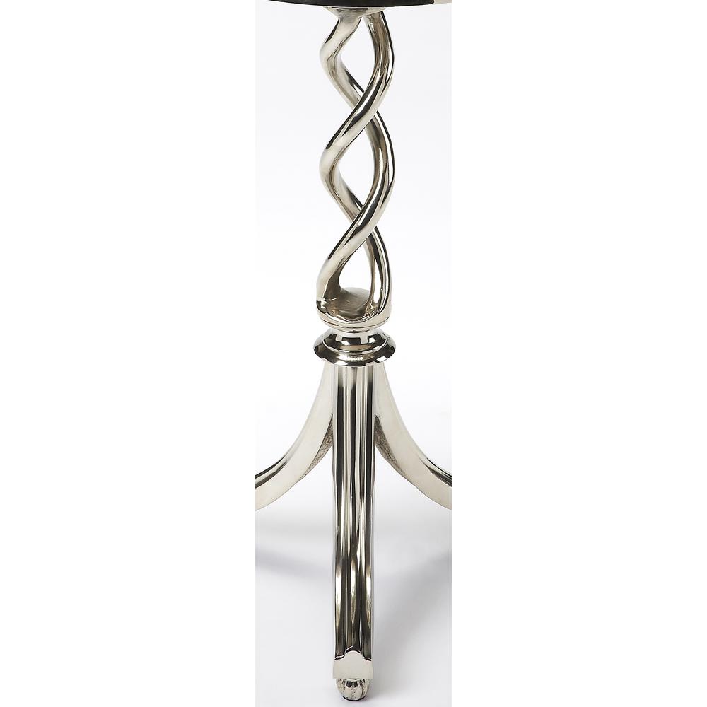 Isidora Modern Side Table, Silver. Picture 3