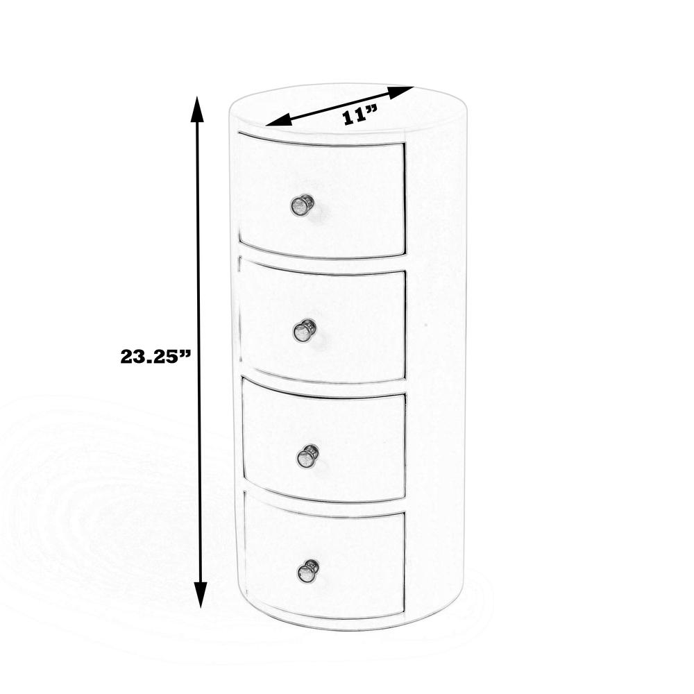 Liam Wood End Table with Storage, Dark Brown. Picture 11