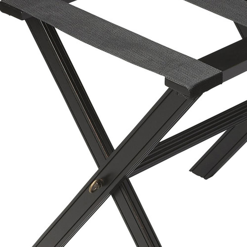 Anthony Folding Luggage Rack, Black. Picture 2