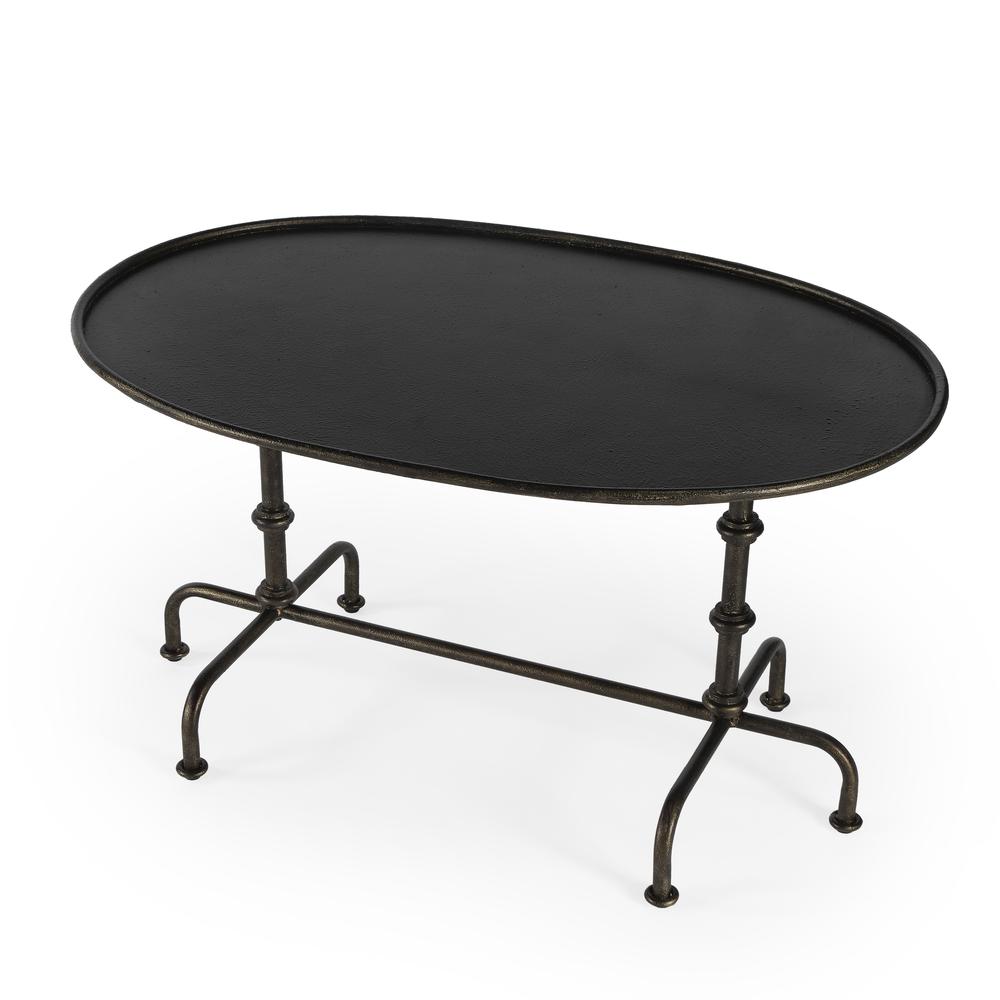 Kira Metal Coffee Table, Silver. Picture 1