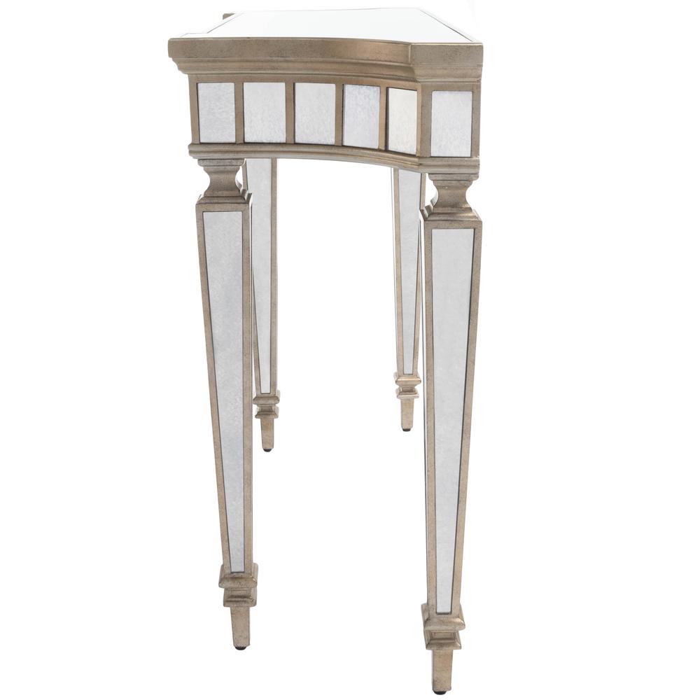 Garbo Mirrored Console Table, Silver. Picture 3