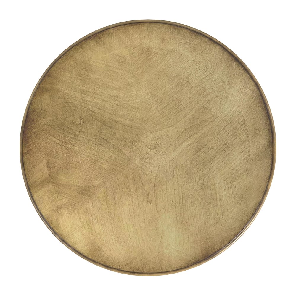 Lawrie 20"W  Drum Side Table, Beige. Picture 7
