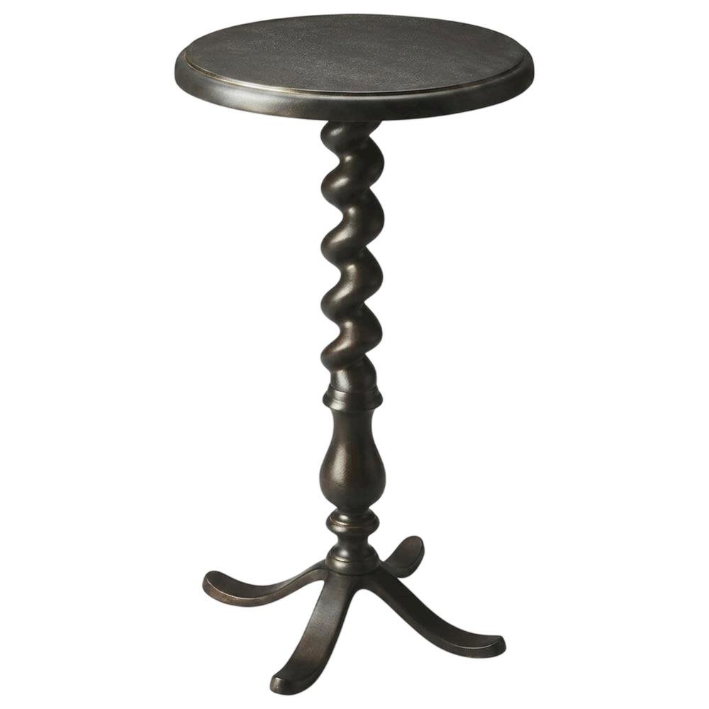 Twisted Rope Round Side Table, Transitional Accent End Table for Living Room. Picture 5